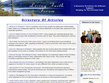 Tablet Screenshot of livingfaithforum.org